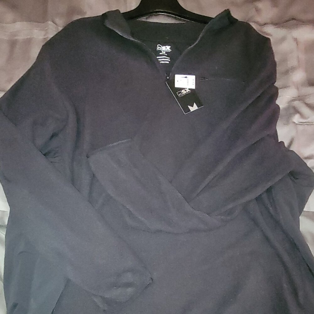 Men's fleece hybrid pullover